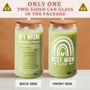 Gifts for Mom from Daughter Son - Birthday, Valentines, Mothers Day, Christmas Mom Gifts for Wife, Her - Mother's Day Gift Ideas for Mama, Mother - 16 Oz 2-sided Can Glass