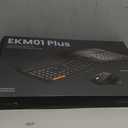 ProtoArc Ergonomic Wireless Keyboard Mouse, EKM01 Plus Full Size Ergo Bluetooth Keyboard Mouse Combo, Split Design, Wrist Rest, Multi-Device, Rechargeable, for Windows/Mac OS - Black