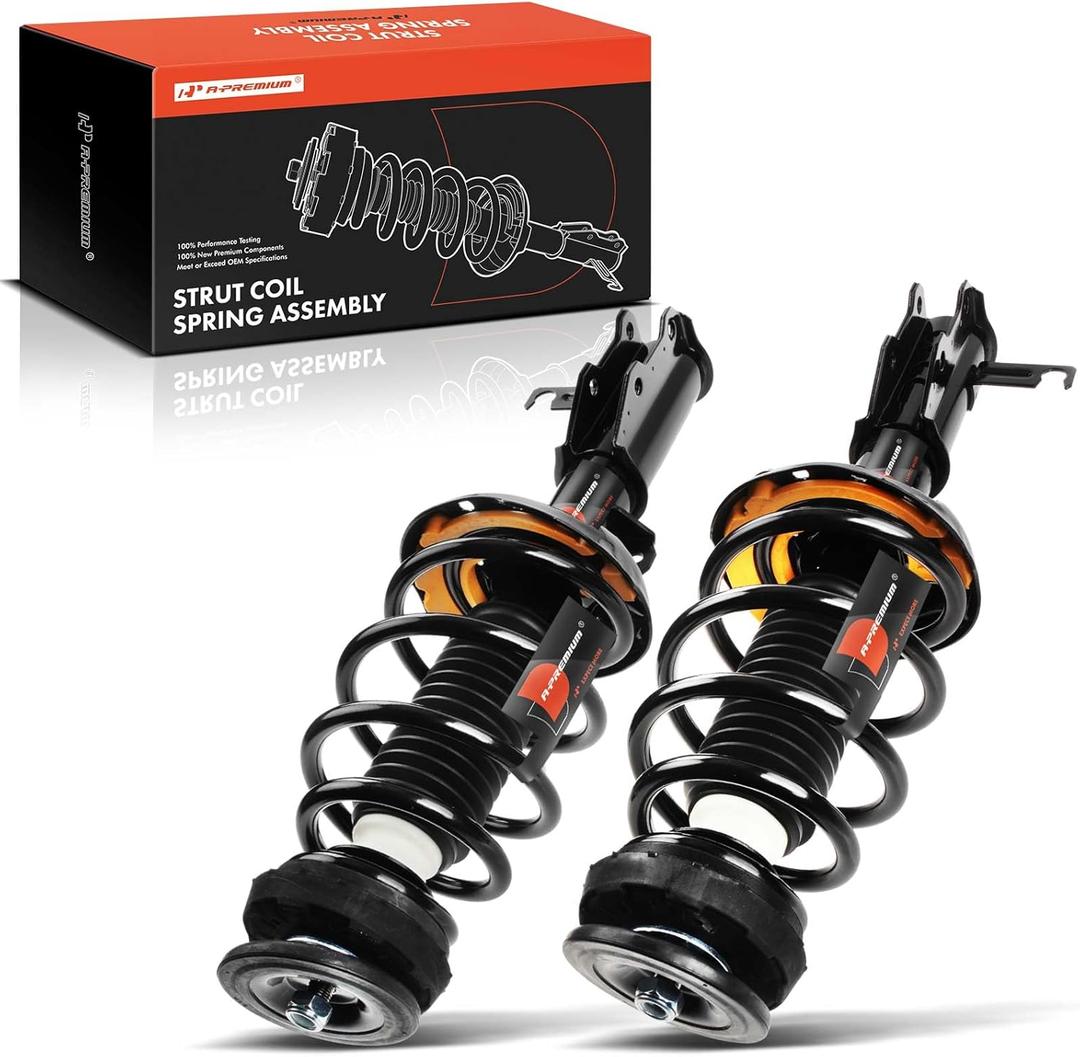A-Premium Front Complete Struts Compatible with Chevrolet Impala [3.6L] 2014-2020 - 2x Replacement Suspension Shock Absorber with Coil Spring Assembly