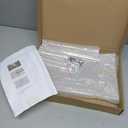 ybaymy Acrylic Ladder Bookshelf, 5Tier Wall Mounted Book Shelf, 70.5" H x 15.5" W x 13.4" D Clear Organizer, Multipurpose Bookcase Display Shelf for Small Spaces, Library, Living Room