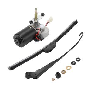Electric UTV Windshield Wiper Kit, Universal 12V UTV Electric Windshield Wiper Motor Kit Compatible with Polaris RZR Ranger Mule Teryx, 16" Windshield Wiper Blade, 90 Degree Wipe Motor