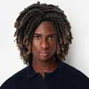 PHOCAS Short Dreadlock Wig for Black Women and Men Twist Dreadlock Wigs Short Twist Afro Curly Wig Synthetic Wig(black to brown)