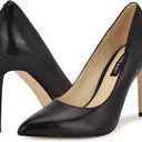Nine West Women's Tatiana Pump, Black Leather, 6