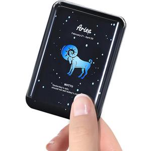 Mini Power Bank 10000mAh,Small Portable Charger USB C in/Output 22.5W Fast Charging,Best Gift for Various Festivals - Constellation Battery Pack for iPhone Samsung iPad Tablet(Aries)