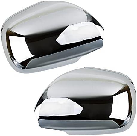 beler Pair Chrome Side Door Wing Rear View Mirror Full Covers Trims Cap Fit for Toyota 4Runner SUV 2003-2009