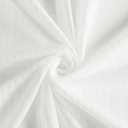 NICETOWN Non See Through Pure White Striped Sheer Curtains 63 inches Long for Living Room, Semi Chiffon Grommet Window Treatment Light Filtering Drapes for Home Office Bedroom 52" Wide