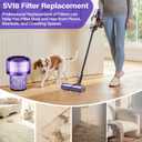2 Pack SV18 V9 Filter Replacement for Dyson Digital Slim/Spare & V9 Motorbar Cordless Vacuum, Part No. 970612-01, V9 Vacuum Filter