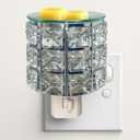 MeplLivs Warmers Pluggable Fragrance Warmer- Decorative Plug-in for Warming Scented Candle (Silver)