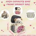 Kids Bike Basket, Bike Basket Front Bikehandlebar Bag for Girl Boys,Applicable to Most Children's Bicycles, Scooters, and tricycles, Multifunctional Bike Accessories for Kids.