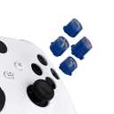 eXtremeRate ABXY Buttons for Xbox Xbox Series X/S Controller, Three-Tone Yale Blue & Clear & New Hope Gray Classic Symbols Action Buttons Replacement Prats for Xbox One S/X, Elite Series 2 Core & 1