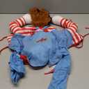 Dog Halloween Costume,Funny Chucky Dog Costume with Pet Wig,Cosplay Scary Outfit with Knife Clothes for Dogs (X-Large)