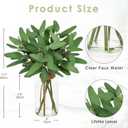 Fake Real-Touch Eucalyptus in Glass Vase with Faux Water  Realistic Faux Greenery Decor, 15.7" Tall, Artificial Eucalyptus Arrangement for Home, Farmhouse, Kitchen, Bathroom, Office