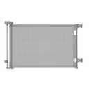 Retractable Baby Gates, Mesh Dog Gate for Doorways, 33.6" Tall, Expands to 55" Wide,Pet Safety Essential Fit for Baseboards, Wide Toddlers Gates for Hallways, Indoor & Outdoor, Grey (Gray)