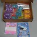 24 Pack Valentines Day Bear Toys, Valentines Day Cards for Kids for Classroom Gifts Exchange Prize, Sen Sory Stress Relief Valentine's Party Favors Gift Exchange Rewards