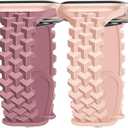 2 x Bagoplus 4 Pack Silicone Braided Y-Design Bands Compatible With Apple Watch Band 38mm 40mm 41mm 42mm 44mm 45mm 46mm 49mm for Women Men, Slim Bands for iWatch Series 10 9 8 7 6 5 4 3 2 1/SE/Ultra (Black/Smoky Purple/Pink Sand/White)