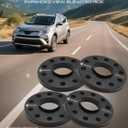 YHTAUTO 5x130mm Hub Centric Wheel Spacers 15mm Compatible with Touareg 2004-2017, Q7 2007-2014, Cayenne, Boxster, Cayman, 911, 928, 944, 968 5 Lug Tire Spacers w/ M14x1.5 Studs, 71.6mm Hub Bore 4PCS
