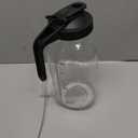 64oz Glass Pitcher with Lid, 2 Quart Mason Jar Pitchers with Lid and Spout, Wide Mouth Breast Milk Pitcher Glass Jug Sun Tea Pitchers, Cold Brew Coffee pitcher, Fridge Container for Water, Juice, Tea (Black)