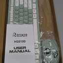 Wireless Keyboard and Mouse Combo, Full-Sized Wireless Keyboard and Adjustable DPI Mouse, 2.4GHz USB Receiver, Silent Keyboard and Mouse for PC, Windows, MAC, Desktop, Laptop (Avocado Green)