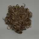 HOOJIH Messy Hair Bun Hair Piece Elastic Drawstring Loose Wave Large Curly Bun Short Synthetic Ponytail Extension Hair Bun Extension for Women Daily Use - Black Brown (1 Pack)