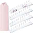 4 Pack 20Inch Acrylic Clear Mahjong Racks with Pushers
