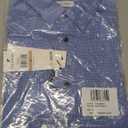 Calvin Klein Boys Long Sleeve Patterned Dress Shirt, Button-Down Style with Cuffs & Shirttail Hem (12, Dark Blue)