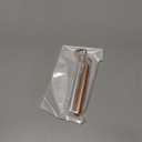 Collapsible Metal Straws, Travel Drinking Straws with Case, Keychain and Cleaning Brushes, Cruise Essentials（2 Pack, Rose Gold and Silver）