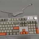 AJAZZ AK35I V3 104-Key Full Size Wired Gasket Mount Gaming Keyboard with Multimedia Buttons & Knob Control | Five Layer Pad | OEM Profile PBT Keycaps | White Backlit Custom Keyboard