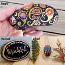 Dyvicl Metallic Marker Pens - Set of 10 Medium Point Metallic Markers for Rock Painting, Black Paper, Card Making, Scrapbooking Crafts, DIY Photo Album