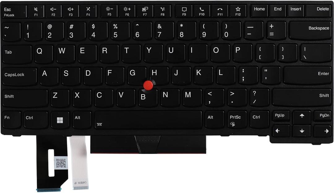Replacement Keyboard with Backlit and Pointer for Lenovo ThinkPad T490 T495 T480S E480 E485 E490 E495 L380 L390 L480 L490 R480 R490,T14 Gen 1 Gen 2, P14s Gen 1 Gen 2 Series Laptop US Layout