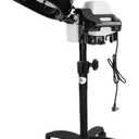 Professional Standing Hooded Hair Steamer for deep Scalp Conditioning,Adjustable time and Temperature Settings with Dry-Run Protection,Salon Station spa Equipment,Suitable for Home and Barbershop use (Black Plastic Feet)