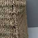 StorageWorks Wicker Storage Baskets, Large and Small Baskets, Handwoven Seagrass Basket for Organizing, Decorative Organizers with Built-in Handles, Set of 2 (15"D x 11"W x 7"H + 13"D x 9"W x 6"H)