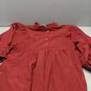 Opemiby Womens Casual Dresses Corduroy Button Up Empire Waist 3/4 Sleeve Fall Winter Mini Babydoll Dress, Large