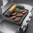 Weber PorcelainEnameled CastIron Cooking Grates 19.5" x 12.9" Superior Heat Retention, HeavyDuty, LongLasting Replacement Grates, Genuine Weber Grill Replacement