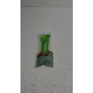 Jacent 6 Piece Blue Plastic Serving Utensils, Colors Vary - 1 Pack