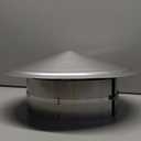 8 Inch Chimney Cap, 8" Stainless Steel Cone Top Chimney Cap with Screen, Adjustable and Reinforced Round Chimney Cap, Chimney Cover for Vents,Rain Cap for All-Round Chimney,8 Inch Round Chimney Cap