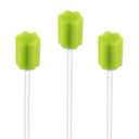 Wellgler's Oral Care Swabs Disposable- Green 100 Counts