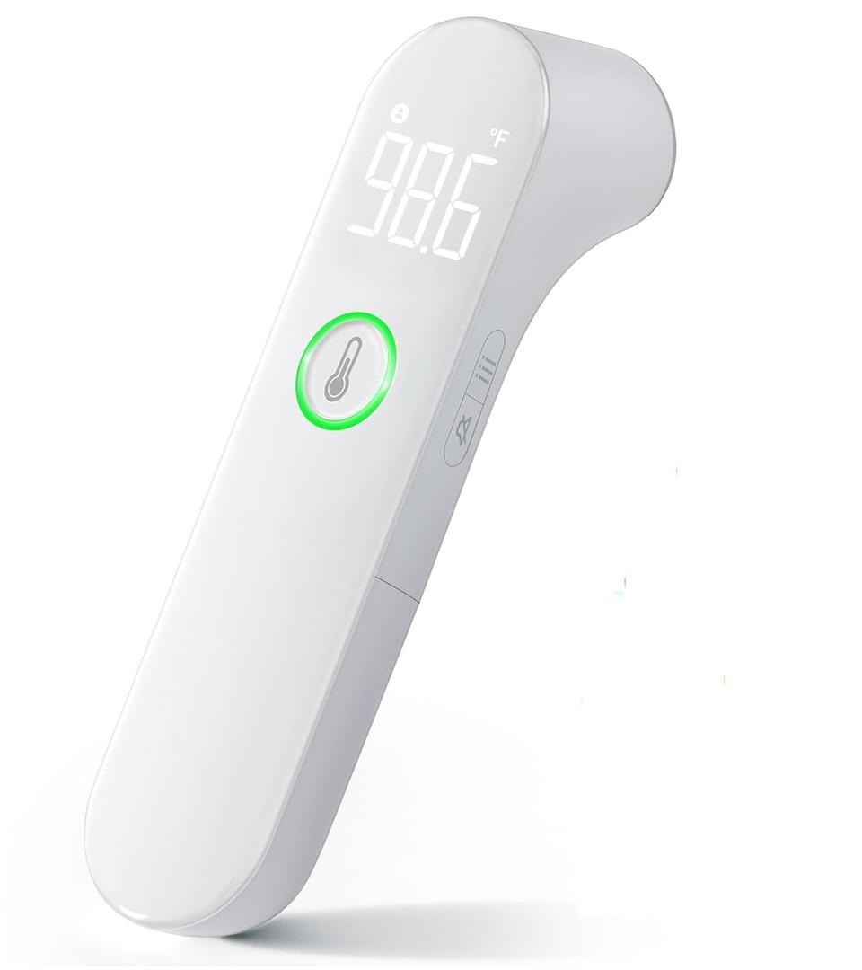 Thermometer for Adults and Kids, Fast Accurate Baby Thermometer, Fever Alarm & Mute Mode, Baby Essentials - Lifetime Support (White)