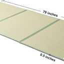 Tatami Mat (Twin 79" x 39" x 0.5"), Japanese Traditional Tatami Mattress, Natural Rush Grass Floor Tatami Futon Mattress for Sleeping, Sitting, Yoga, Relaxing (Twin)