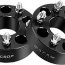 5x4.75 Wheel Spacers 2" (50mm) Bore 70.5mm with M12x1.5 Studs for Chevy S10 Blazer Corvette Camaro Corvette Impala/GMC S15 Sonoma Jimmy Pontiac Firebird, 2PCS 5x120.65 Wheel Adapters 2 Inch