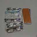 Gaoye Reading Glasses Men/Women, Eyeglasses, Blue Light Readers for Men/Women, Eye Glasses (A6 Black, Leopard, Blue & Clear Mix)