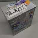 Liotww Motorcycles Scooter Toy Doll - with Light and Music, Cute Have a Seat Accessories, Interactive Rotating Decor Desktop Ornaments for Collectors (Blue)