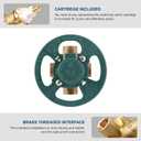 2510 Shower Valve Compatible with Moen Posi-temp Valve, Brass Pressure Balancing Valves with 1222 Cartridge, 4-Port Design for Tub/Shower, 1/2" IPS Connections
