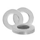 1" Stainless Steel Flat Washers - 2" Outside Diameter, 30418-8 Stainless Steel Washers Metal Washer for Screws Bolts, Pack of 25