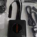 VSYSTO WiFi Motorcycle Dash Camera, OLED Display Wired Controller, Bluetooth Helmet Headset, Tire Pressure Sensors, Parking Guard, GPS 1080P SONYIMX307 150 Wide Angle Front and Rear Camera (Black-Q6)