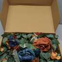 Ling's moment 2PCS Burnt Orange Artificial Flower Garland Wedding Arch Flowers Floral Swags Centerpieces Teal Blue Rose Terracotta Garlands Greenery for Table Easel Wall Entryway Board Backdrop