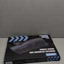 Wireless Keyboard and Mouse Combo, Wave Keys Computer Ergonomic Keyboard with Cushioned Palm Rest, Phone Holder, 2.4GHz Silent 6 Button Wireless Mouse Set for Laptop, PC, Windows, Mac (Black)