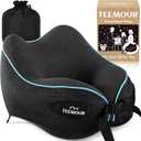 Neck Pillow for Traveling, Travel Neck Pillow for Airplane Memory Foam Travel Pillow for Flight Headrest Sleep with 360 Support Portable, Travel Essentials Birthday Gifts for Women Men Mom Dad (Adult Regular Size)