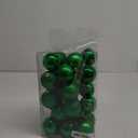 30ct Christmas Day Ball Ornaments Decorations, 2.36" Shatterproof Christmas Tree Decorations, Perfect Hanging Ball for Indoor/Outdoor Holiday Wedding Party Christmas Day Decor (Green)