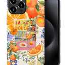 Compatible with iPhone 14 Pro Max,Anti-Scratch Frosted Case Cover,European Summer Aesthetic