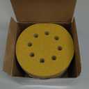 Aiyard 5-Inch 8-Hole Hook and Loop Sanding Discs 100-Grit Random Orbit Sandpaper, 100-Pack